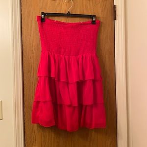 Olsenboye Red Strapless Dress